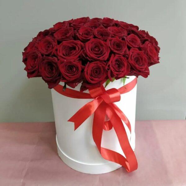 Коробка из 51 розы Ред Наоми